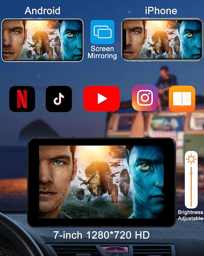 Compatible Wireless Apple CarPlay Android Auto Screen - Image 5
