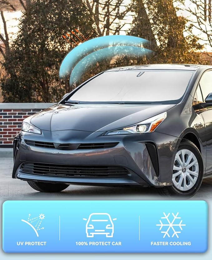 Sun Shade for Prius Hatchback Windshield Sunshades Cover Custom Fit 2010-2020 - Image 5