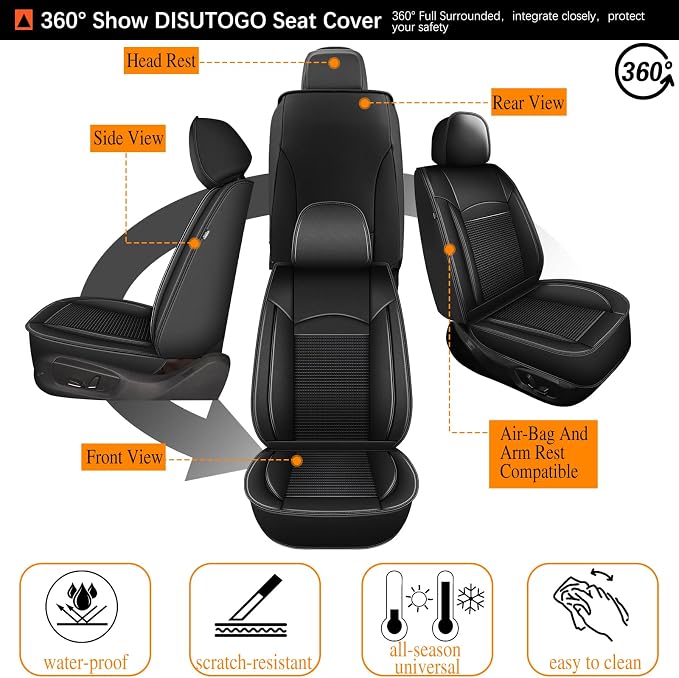 Seat Covers for Toyota Camry 2012-2023 2024 Full Set 5 Seats - Image 7