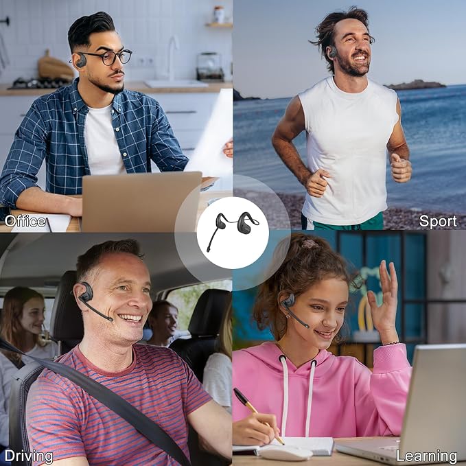 Trucker Bluetooth Headset, Open Ear Headphones - Image 9