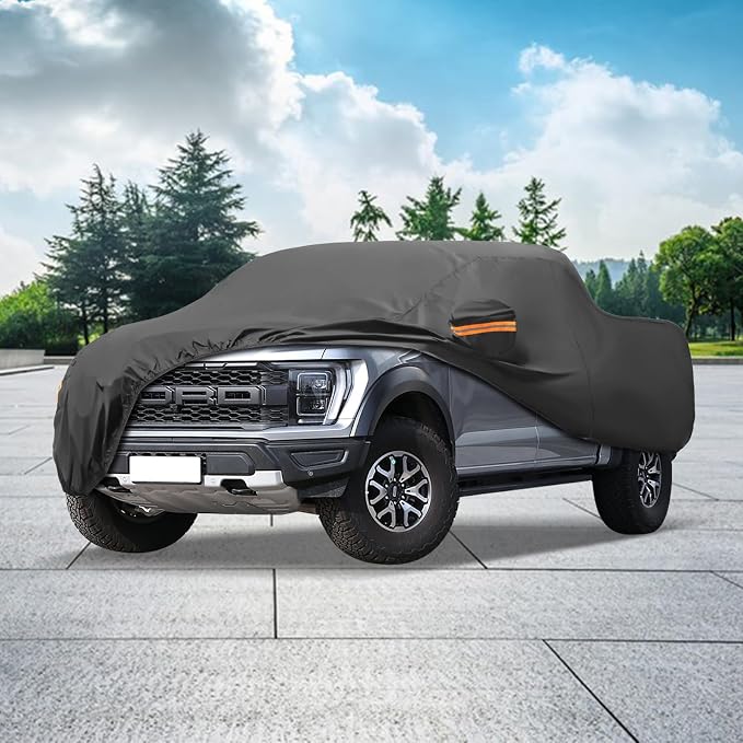 MORNYRAY Compatible with Ford F150, Car Cover Outdoor Waterproof Sun Rain Snow - Image 6