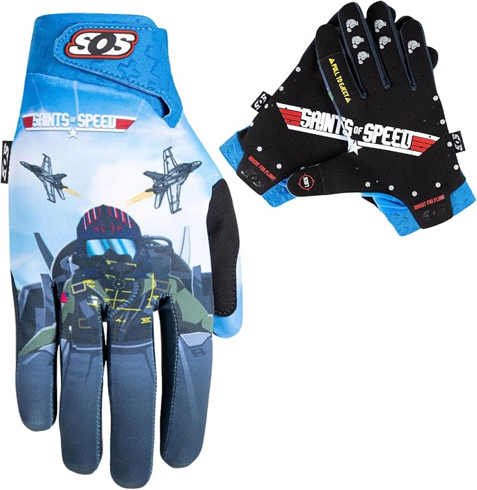 Saints of Speed Dirt Bike Gloves – Motocross, Mountain Bike, Motorcycle by SaintsofSpeed