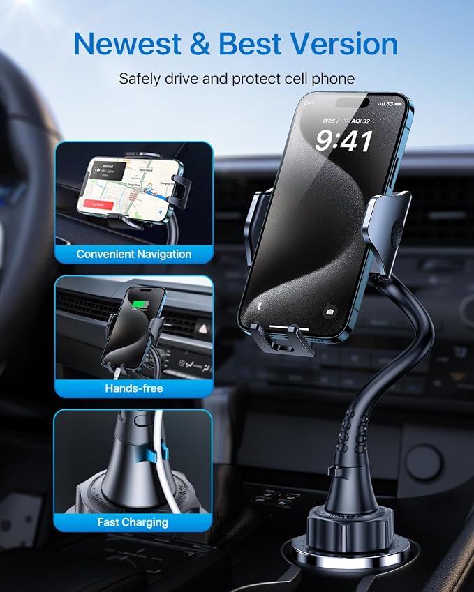 andobil Upgraded, Solidest 15in Cup Phone Holder - Image 8