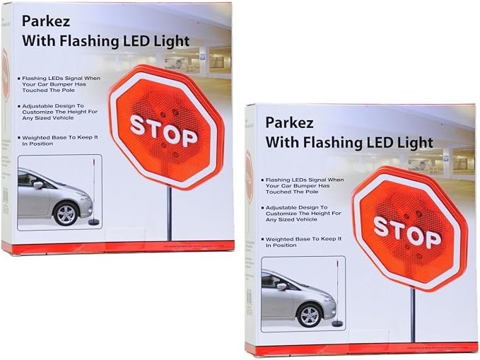 Flashing LED Light Parking Stop Sign by AndalusBrand