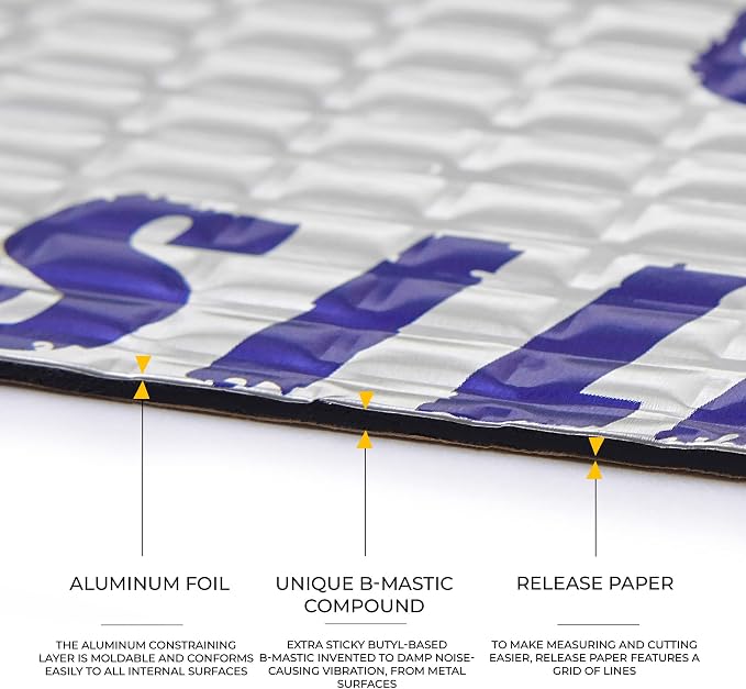 Siless 50 mil 26 sqft Car Sound Deadening mat - Image 2