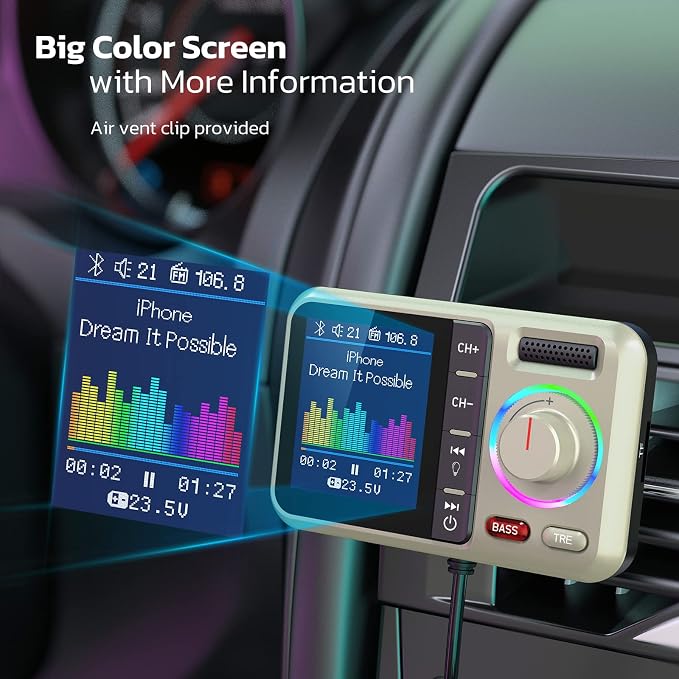 Nulaxy Bluetooth FM Transmitter - Image 2