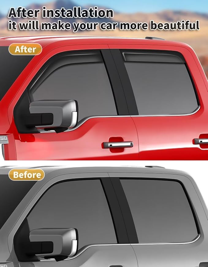 in-Channel Window Rain Guards Fit - Image 5