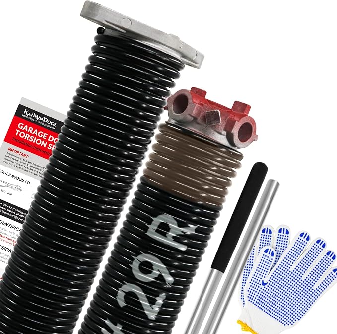 Pair of 1.75" Garage Door Torsion Springs Set by KaiMinDogzGarageDoorSpring