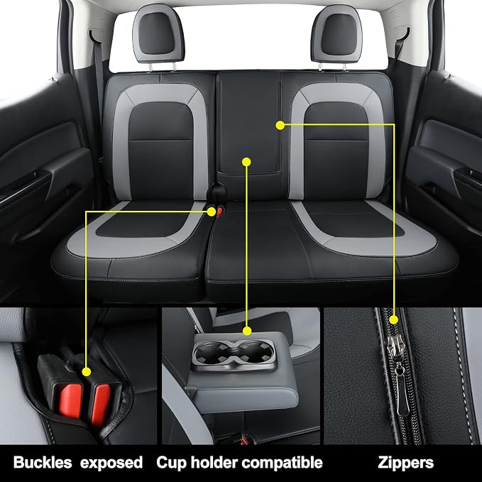 LUCKYMAN CLUB Chevy Colorado Seat Covers, fit - Image 5