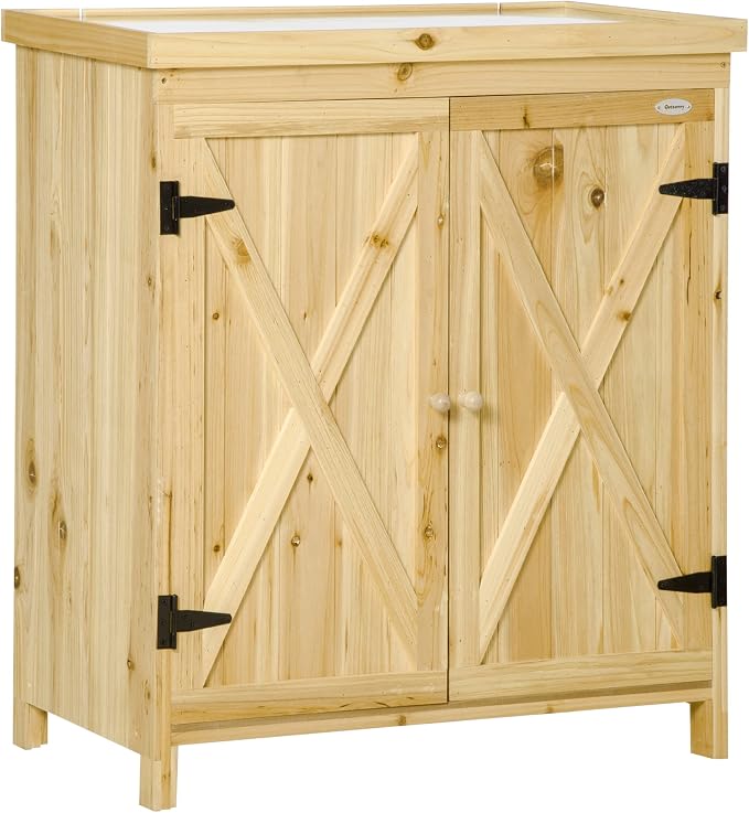 Garden Storage Cabinet, Outdoor Tool Shed - Image 4