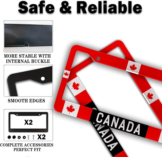 License Plate Covers Red - Image 4