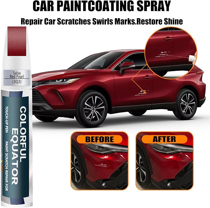 3Q3 Dark Red/Salsa Red Pearl Touch Up Paint - Image 3