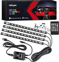 Nilight 48 LEDs DC 5V Multicolor Music Car Strip Light Under Dash Lighting Kit by Nilight
