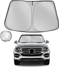 Windshield Sun Shade for 2012-2019 Mer-cedes-Benz GLE-Class Foldable Sun by Fonowka