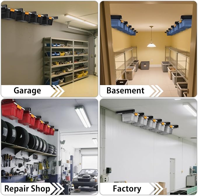 Overhead Garage Storage Rack, Heavy Duty Ceiling Storage Rack, Powder Coated - Image 5
