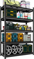 Adjustable 5-Tier Garage Shelving, Heavy Duty Steel Storage Rack, High Load by Notmise