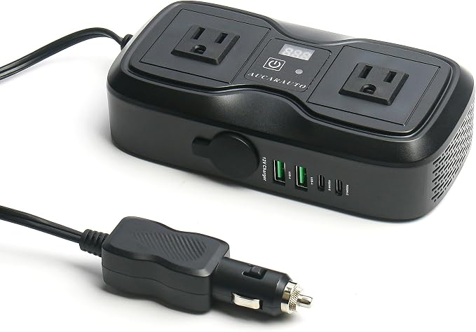 7 in 1 Car Power Inverter, 200W DC 12V to 110V AC Car Inverter - Image 8
