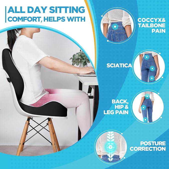 BEAUTRIP Seat Cushion & Lumbar Support Pillow - Image 4
