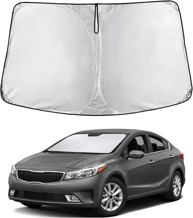 Econour Windshield Sun Shade for Kia Forte 2019-2025 Accessories Custom Fit by EcoNour