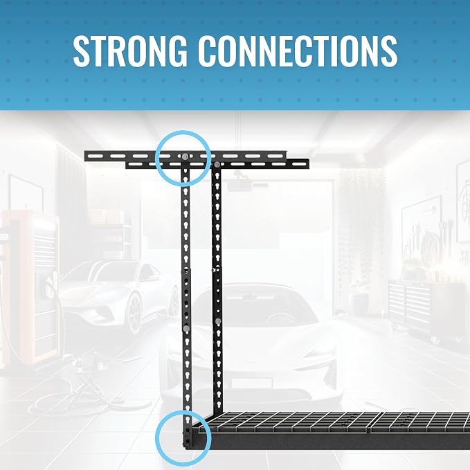 MonsterRax Overhead Garage Storage Rack 2x8, Ceiling Mounted Shelving, - Image 5
