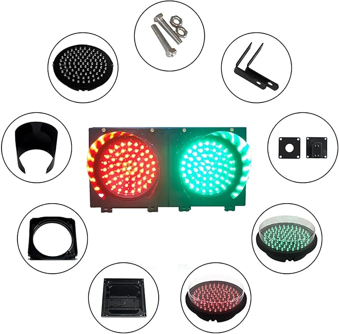 WilkSxyc Red/Green Traffic Stop Light, LED Traffic Light Lamp - Image 5