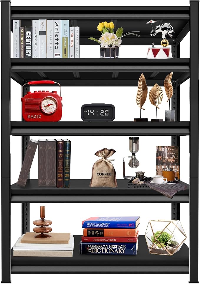 2750LBS Garage Storage Shelves Heavy Duty, 5-Tier Garage Shelving Heavy Duty by SUPPNEED
