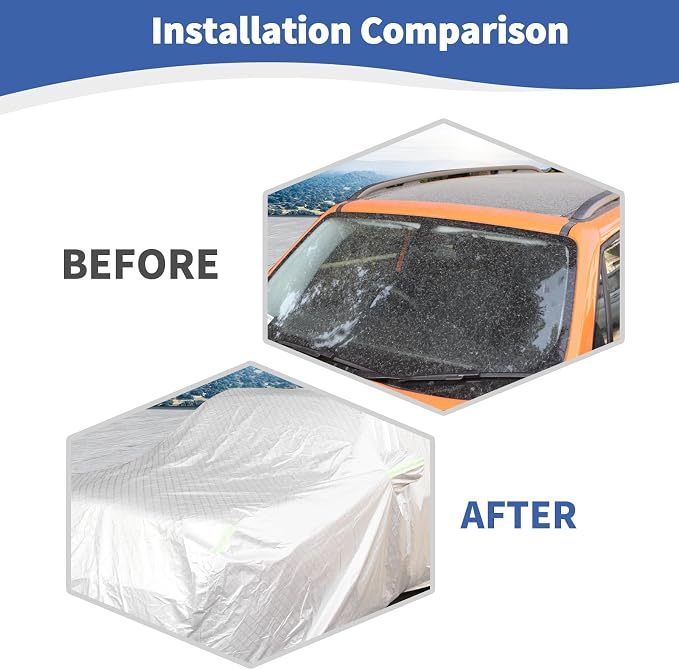 RT-TCZ for Renegade Car Cover Weatherproof Covers for Jeep Renegade 2015 2016 - Image 3