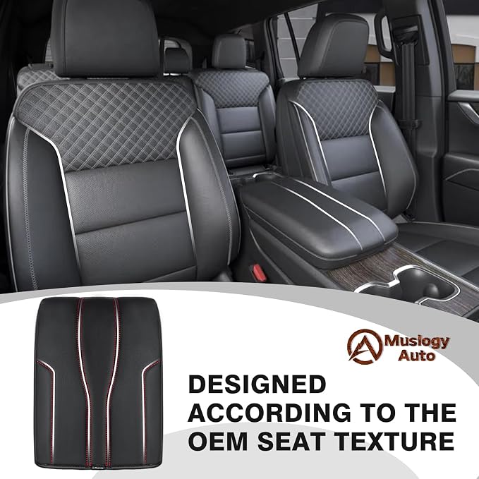 Muslogy Armrest Cover Center Console Cover Compatible - Image 4