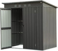 IKERY Compact Galvanized Steel Garden Shed by IKERY