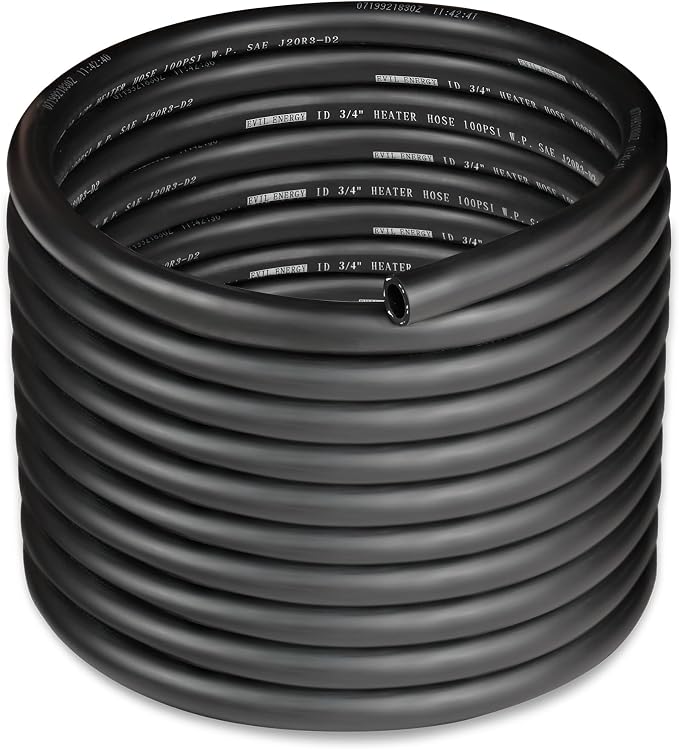 EVIL ENERGY 3/4" Heater Hose Coolant Radiator Straight 100PSI SAE 20R3 25FT by EVILENERGY