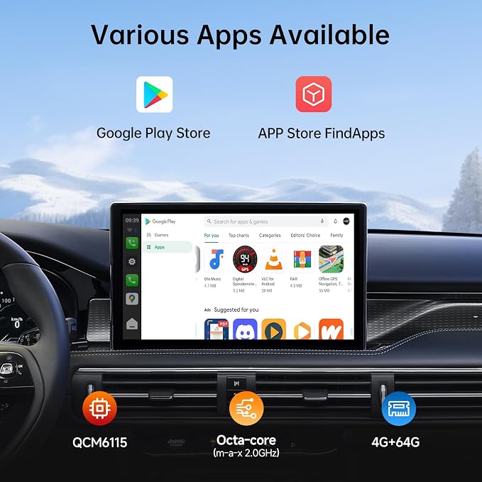 Ai Box Carplay/Android Auto Wireless Adapter, Android 13 6-in-1 Ai Box - Image 3