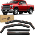 Nilight in Channel Rain Guards for Chevy Silverado/Sierra 2500HD/3500HD 2020 by Nilight