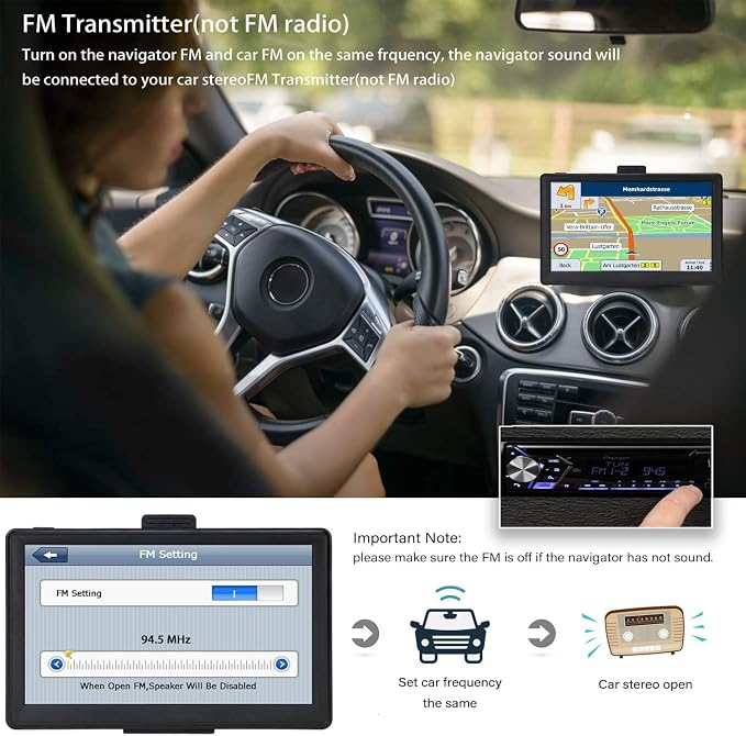 GPS Navigator for Car 7 Inch, GPS Truck Drivers Commercial 2025, Trucker GPS - Image 5