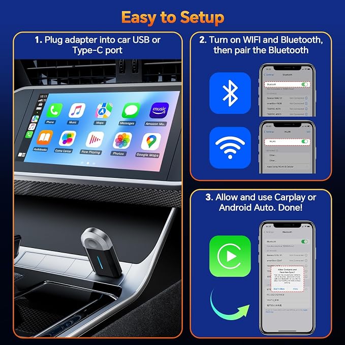 Master Cables Wireless Carplay Adapter 2 in 1 - Image 4