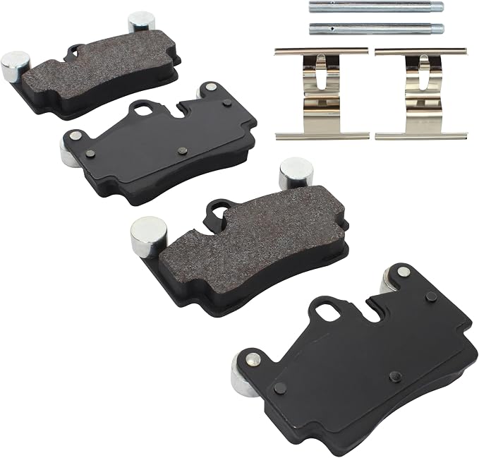 Premium Semi-Metallic Rear Brake Pads Compatible - Image 2