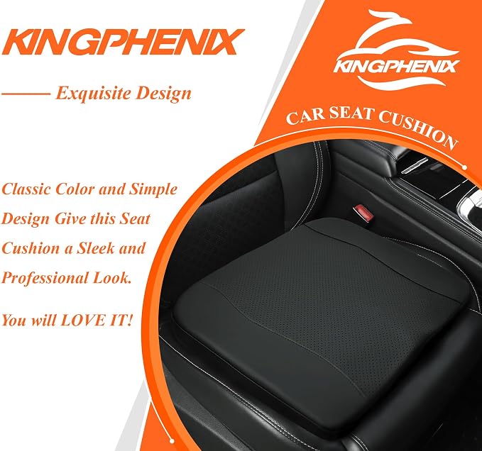 kingphenix Premium Car Seat Cushion, Memory Foam Driver Seat Cushion to Improve - Image 9
