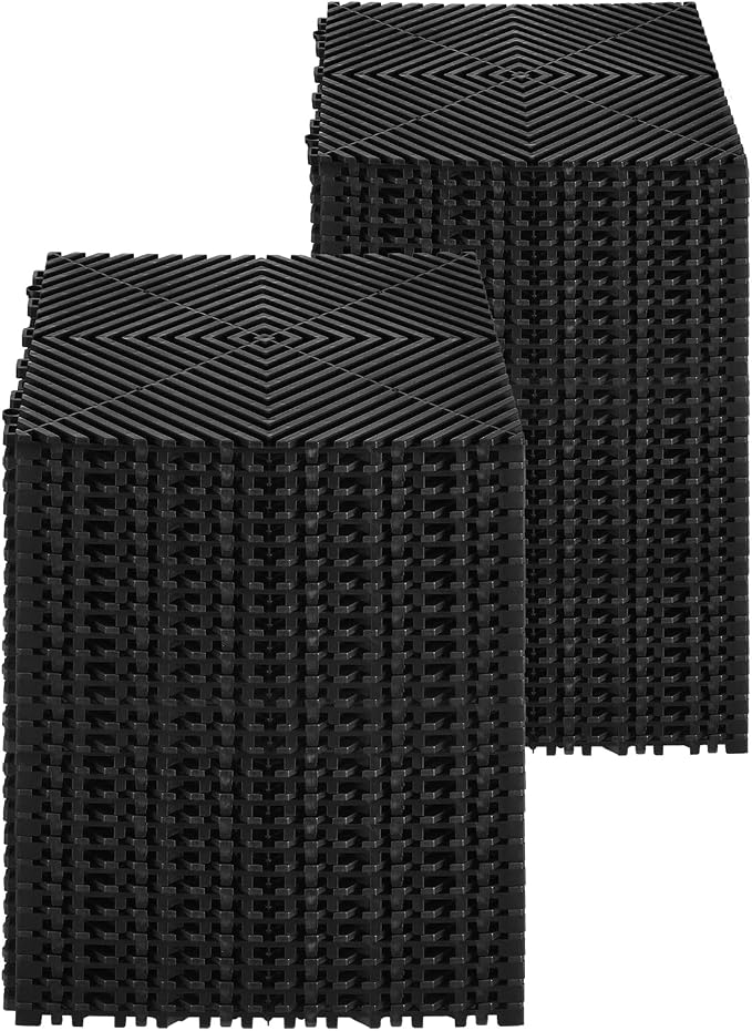 VEVOR Interlocking Drainage Mat, 12” x 12” Modular Interlocking Cushion - Image 9