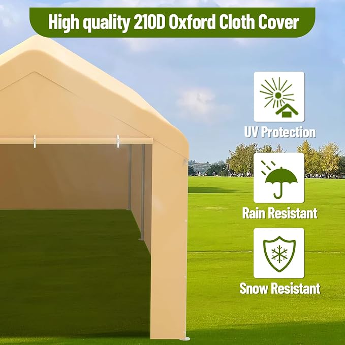 10 x 20ft Heavy-Duty Carport - Image 3
