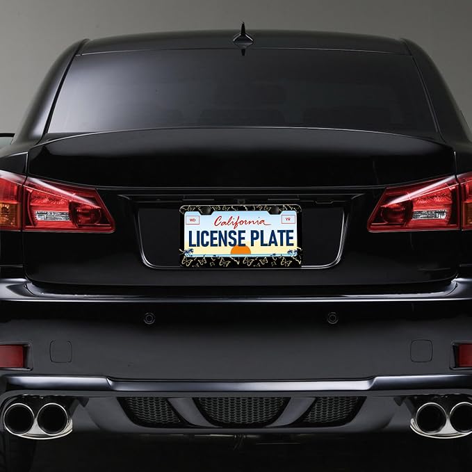 Golden Butterfly License Plate Frames - Image 6