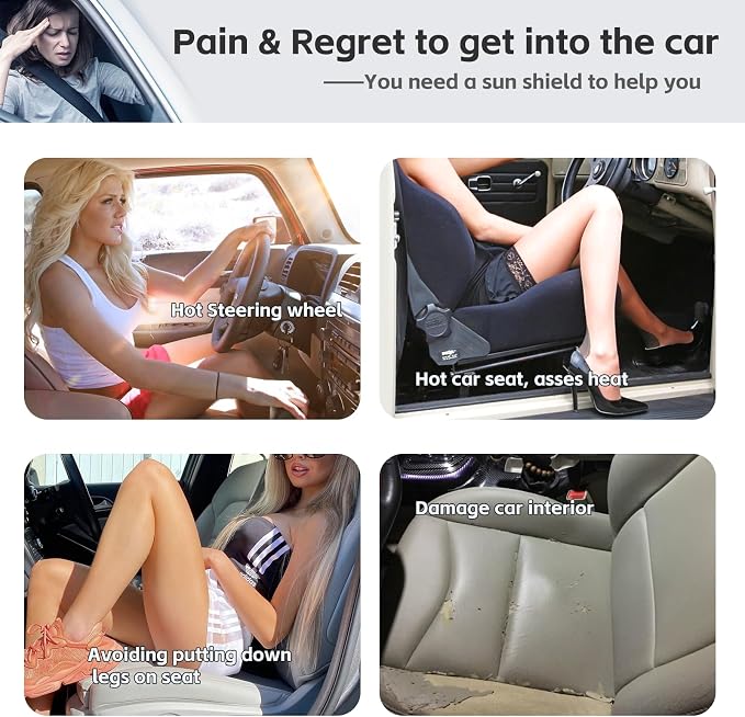 Compatible with Toyota Highlander 2014-2019 Sun Shade Sunshade Windshield Cover - Image 3