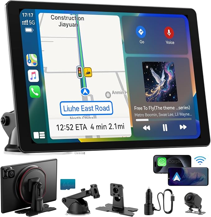 11" Extra Large Wireless Apple CarPlay Screen by iiwey