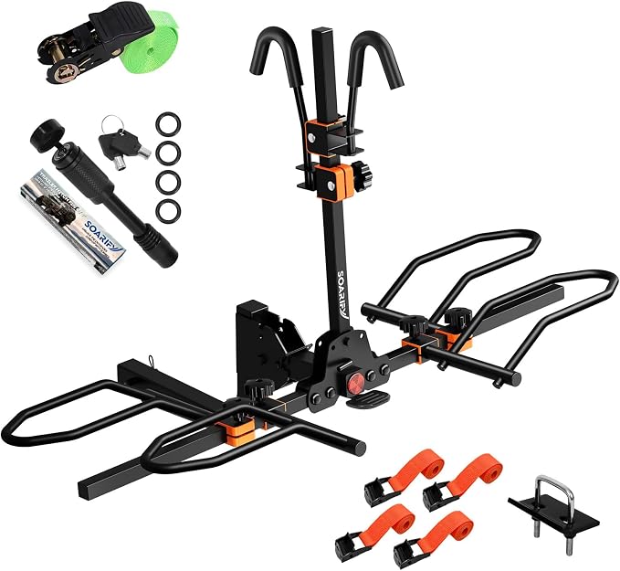 Platform 2 EBike Rack for Car Hitch Bike Rack for SUV RV Trucks Carrier Bicycle by Unlocktheoutdoors