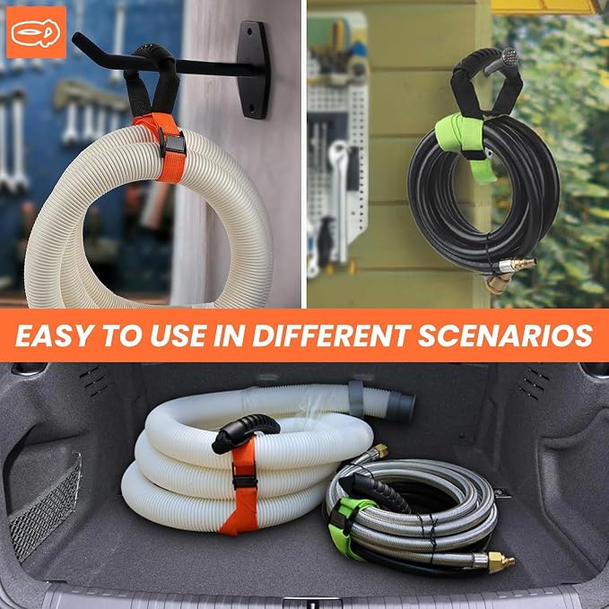 Heavy Duty Storage Straps with Handle and Easy Adjustable Steel Black Lock - Image 6