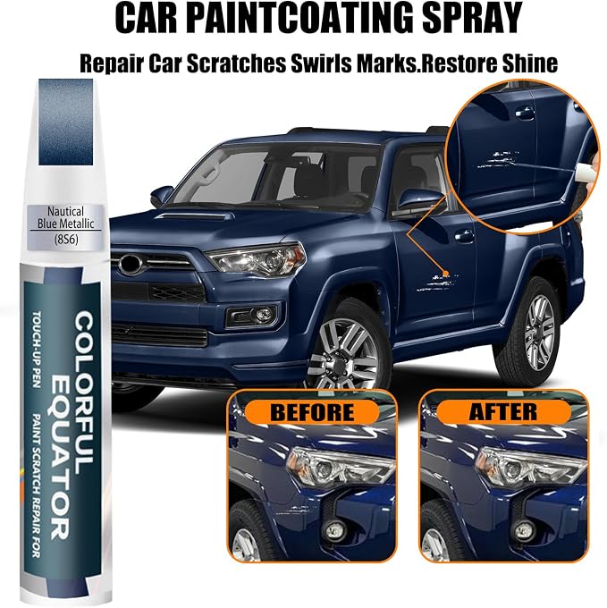 8S6 Dark/Nautical Blue Metallic Touch Up Paint - Image 3