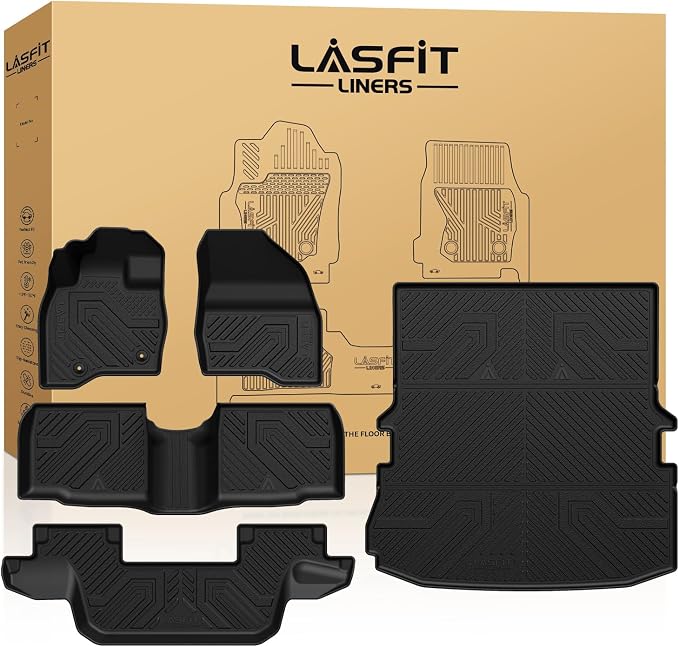 LASFIT Floor Mats & Cargo with Backrest Mat by LASFIT
