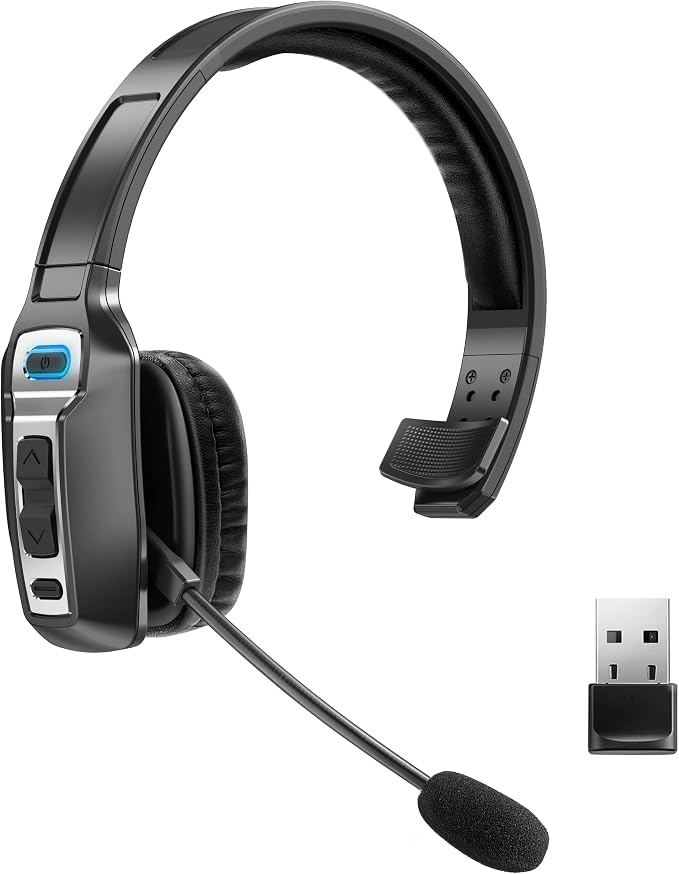 Trucker Bluetooth Headset, V5.2 Wireless Headset by Sarevile