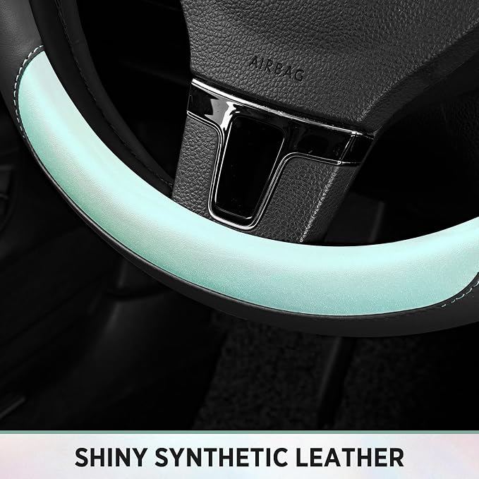 Road Comforts Steering Wheel Cover – Breathable Leather Steering Wheel Cover - Image 7