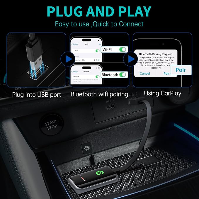 Wireless CarPlay Adapter for iPhone - Image 3