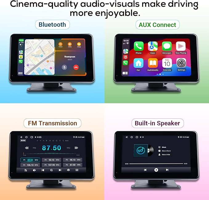 Portable Wireless Apple Carplay Screen - Image 3