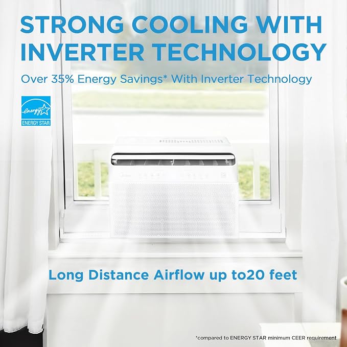 Midea MAW12V1QWT U-Shaped AC Window Air Conditioner - Image 3